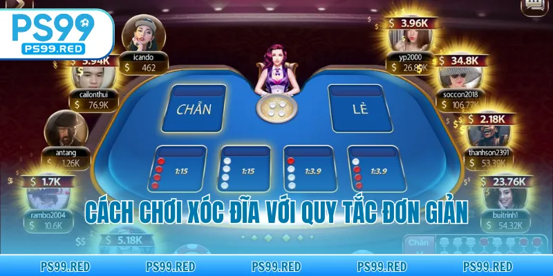 Cách chơi xóc đĩa với quy tắc đơn giản